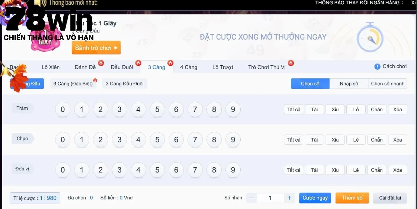 Hướng Dẫn Cách Chơi Xổ Số Siêu Tốc 78Win Trúng Liền Tay