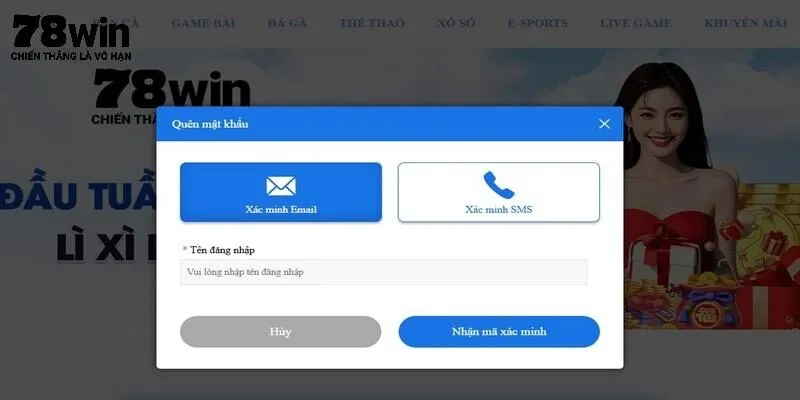 Cách thức sửa lỗi khi đăng nhập 78Win